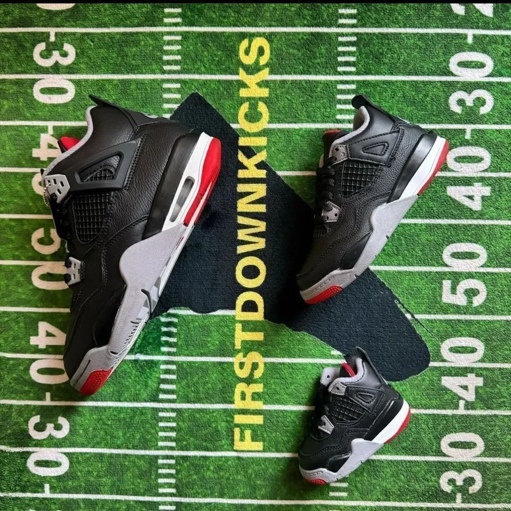 Nike Air Jordan 4 Bred Reimagined black cement grey FV5029-006 size 8 - 14